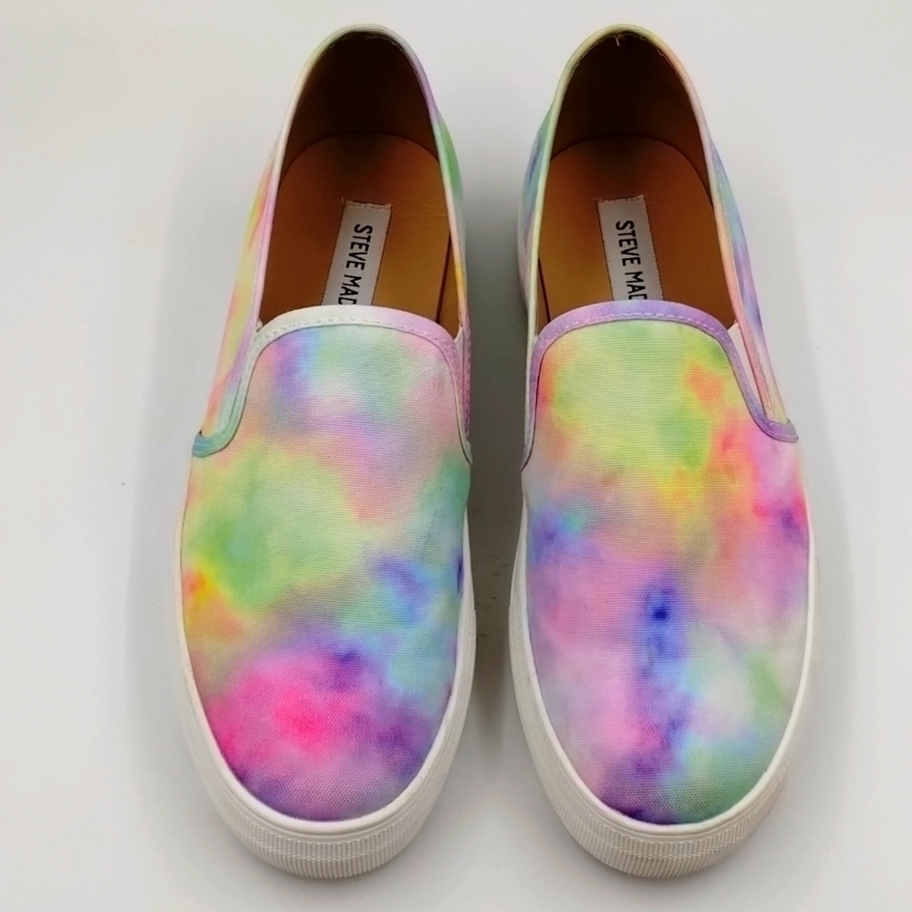 Steve Madden Pastel Tie-Dye Slip-On Sneakers